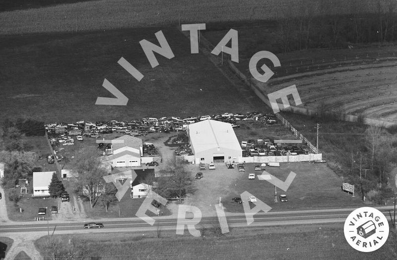 M-53 Drive-In Theatre - Vintage Aerial (newer photo)